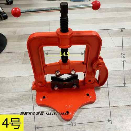 高档台门钳门钳台虎龙钳架管子钳铸铁4号卡管夹管器龙固定管子夹
