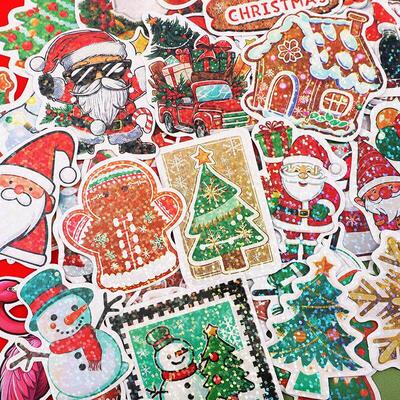 50pcs Christmas stickers Festival gift decoration stickers