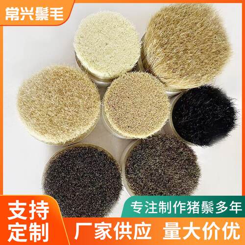 鬃水煮猪鬃猪猪毛抛光刷选油漆刷原料水煮花RDL色刷规格多猪鬃毛