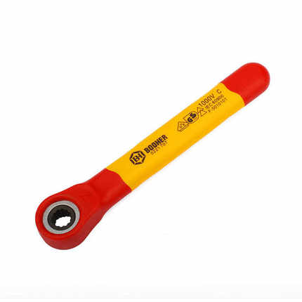 宝合booher注塑型双色绝缘梅花棘轮扳手维修工具铬钒钢7~24mm