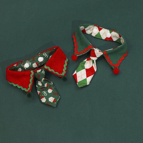 Halloween Tie Pet Christmas Collar Bow Tie Bib Dog Scarf Tie