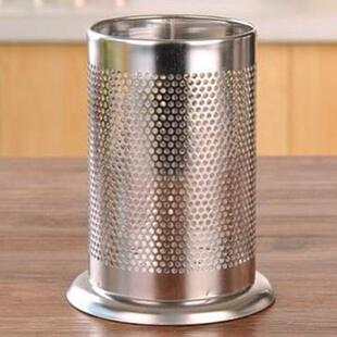 04不锈钢筷子笼筒桶锅铲置物架长方形沥水大容量筷子勺子收纳盒