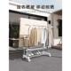 家用落地室内晾衣架不锈钢多功能折叠双杆式 挂衣架阳台卧室晾繁星
