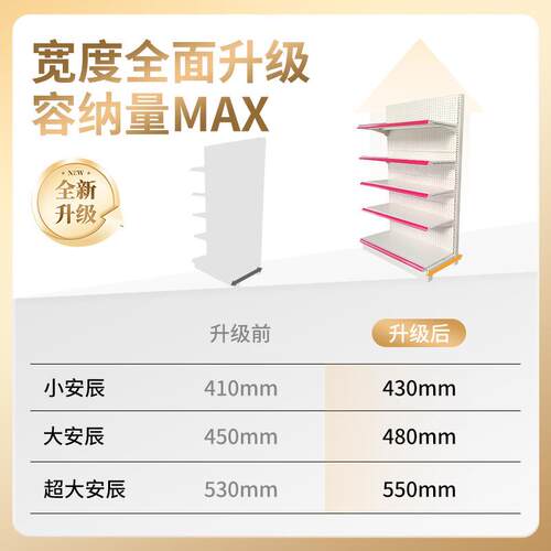 杏业工厂洞板单面商双147超架展示架五货金店文具便利店超货市架