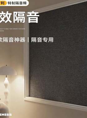 窗户隔音马路临街隔音可移动式卡扣窗帘密封遮光卧室隔音板吸音棉