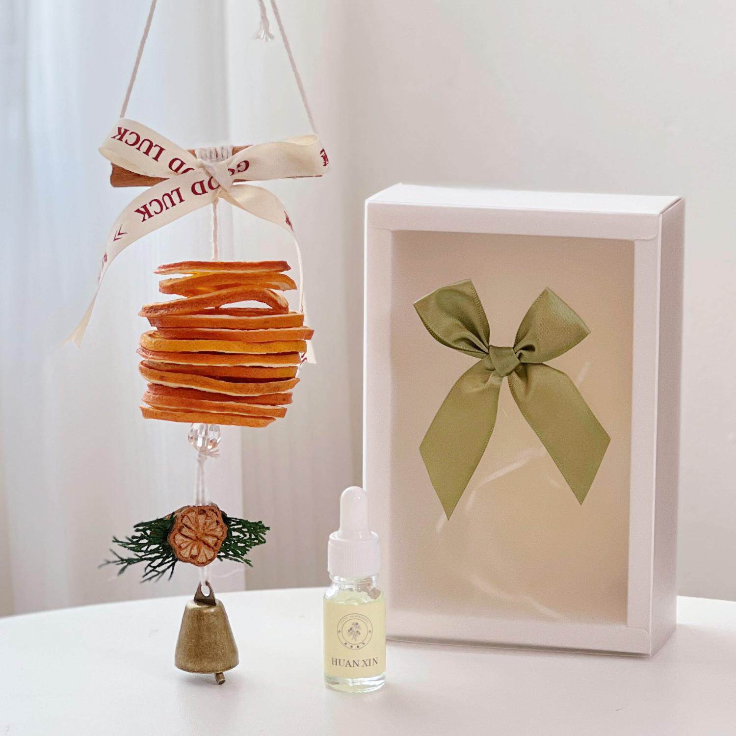 爆款橙片挂件车载无火香薰手工diy天然橙子挂件干花汽车挂饰