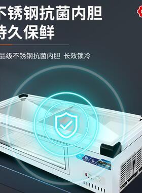 台467式冷藏展柜三轮车摊炸串烧烤串保串鲜柜小型移动示冰柜摆冷
