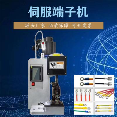 伺服端子机数控免换模端子压着机2T3T4T6T多功能铸压接自动检测