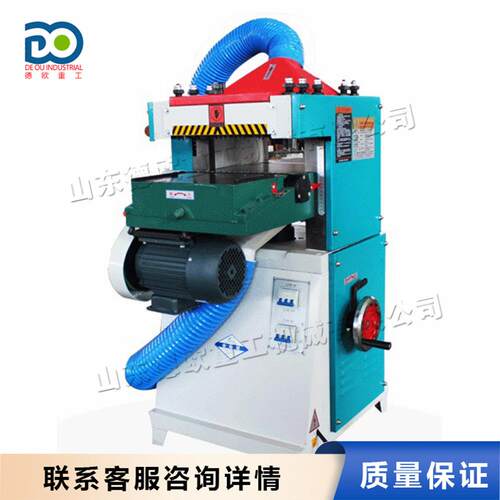 双面木材刨削压刨机 小型木工无尘刨木机 台式自动进料刨削机