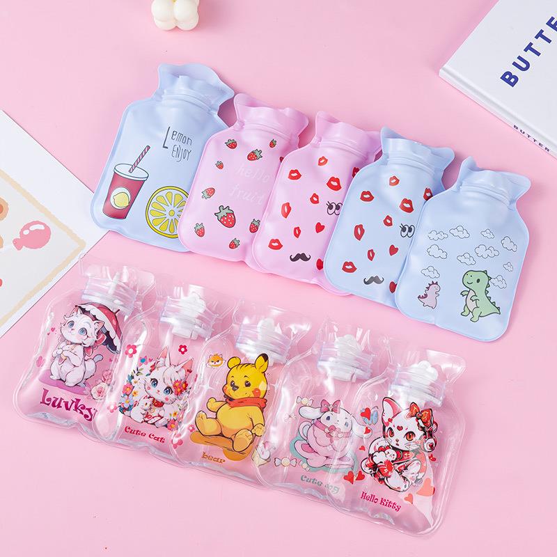 迷你特小热水袋可爱注水卡通pvc暖手宝小型灌水暖水袋少拿学生可