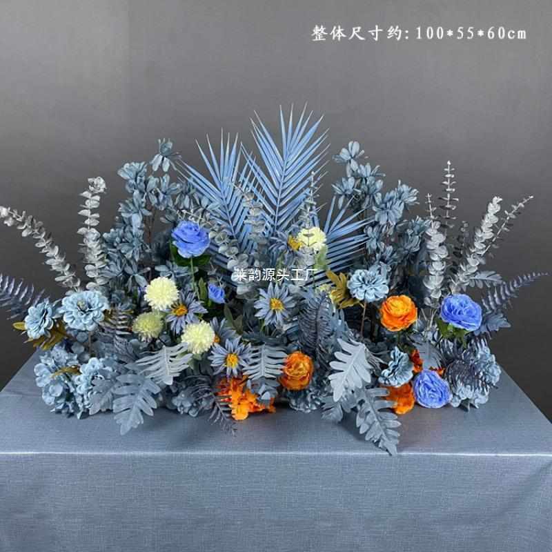 路引装饰结婚农村婚礼t台布置婚庆现场花排地排花中式婚礼路引花
