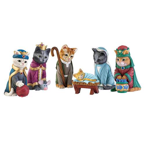 新品卡通猫咪小猫摆件可爱家居客厅摆件诞生猫装饰树脂工艺品