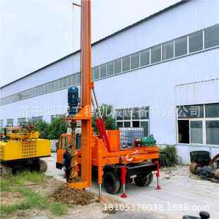 路92现货应地基打供桩机 轮式农村高建房螺旋钻孔车 速基加固引孔