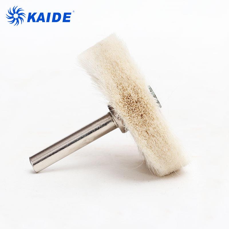 羊毛带杆轮刷 电动工具刷抛光刷
