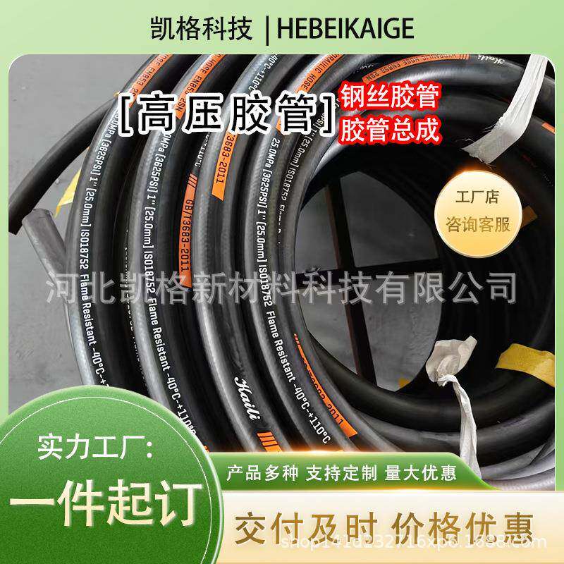 洗车机高压钢丝胶管清洗机洗车器高压软管双层钢丝加油机高压油管