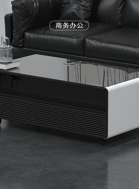 普利斯35特智能充箱茶几一体无高冰线电办公室端家用简约茶几冰箱