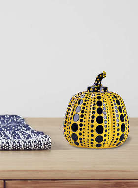 草间弥生南瓜摆件北欧家居饰品波点艺术书房桌面装饰ins创意搭配