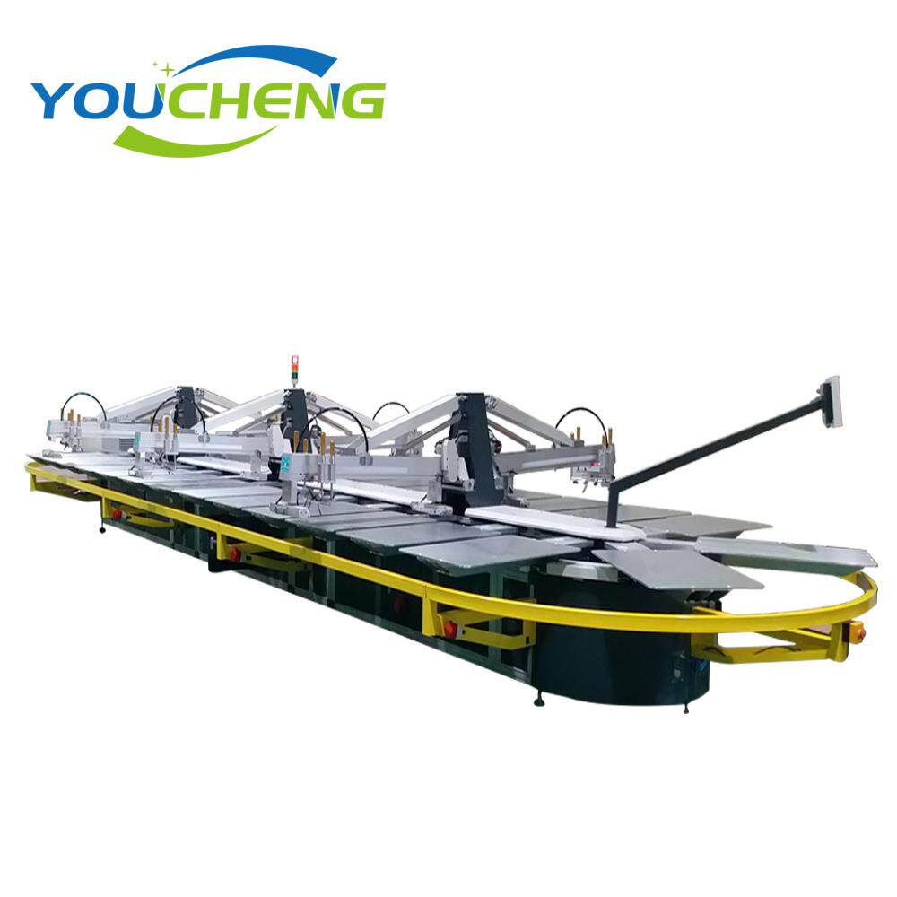 6色30工位椭圆印花机t恤印花机直喷服装帆布卫衣数码印花机