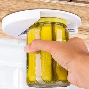 Jar Opener 圆形开罐器 厨房橱柜下盖开瓶器 桌子下方开罐器