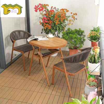 阳台藤编桌椅三件套庭院室园椅组合外花露F-015天防潮防雨户桌外