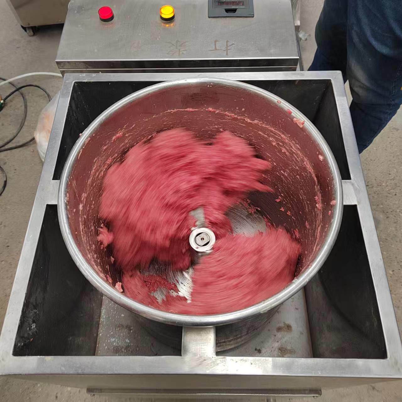 云帆机械生产真空制冷打浆机肉泥变频混合上劲机肉馅嫩化机加