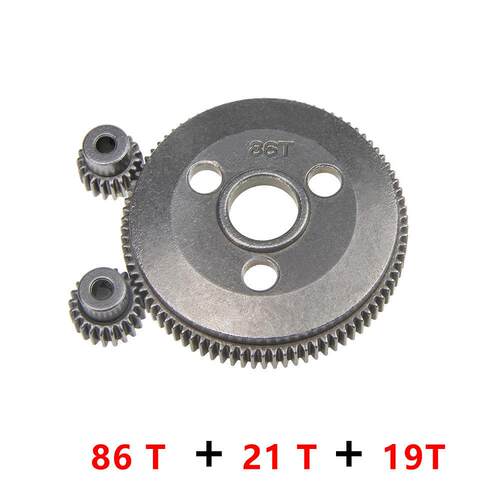 TRAXXAS 1/10 SLASH 2WD 金属齿轮 86T 21t 19t 大小齿 齿轮#4686