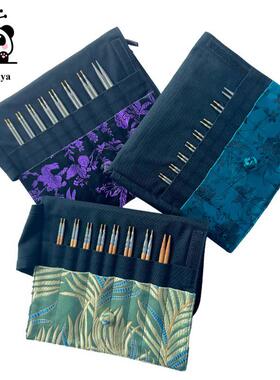 360旋转绳 竹针/钢针 HiyaHiya 8针 可拆卸环针套装手工毛衣针