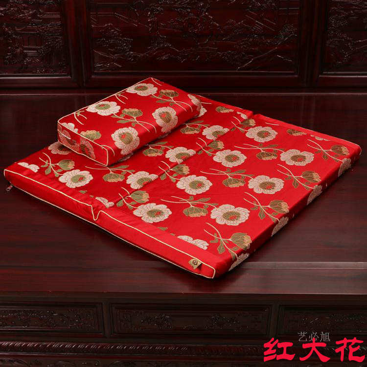 修折叠可厂家直销垫坐垫垫棕定制垫坐垫椰折叠佛海绵禅静打跪拜