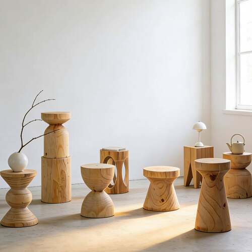 实木墩子原木凳子民宿坐凳边几圆凳子根雕树桩摆件床头柜矮凳家用