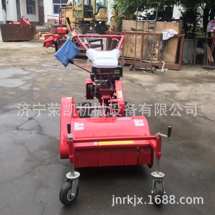 手推式前置碎草机厂家柑橘园小型手扶灭草机花圃杂草粉碎还田机
