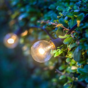 太阳能25灯G40LED bulbs 跨境电商爆款户外花园庭院活动装饰灯串