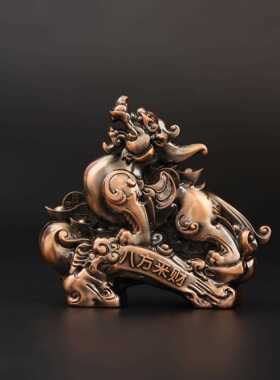 新款直销独角貔貅摆件一对客厅聚财电视柜进门口玄关装饰乔迁礼品