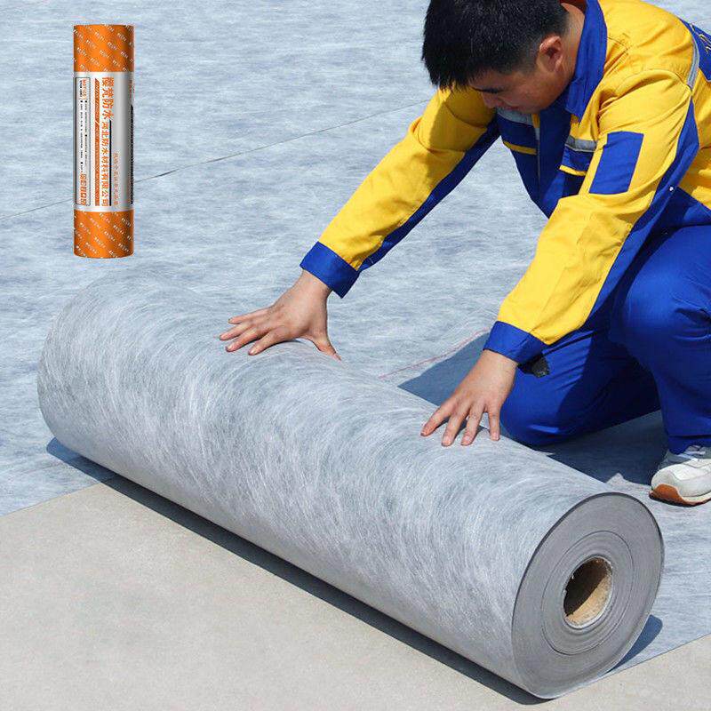 丙纶防水卷材布屋顶专用涤纶聚乙烯楼顶防水布地面高分子防潮材料