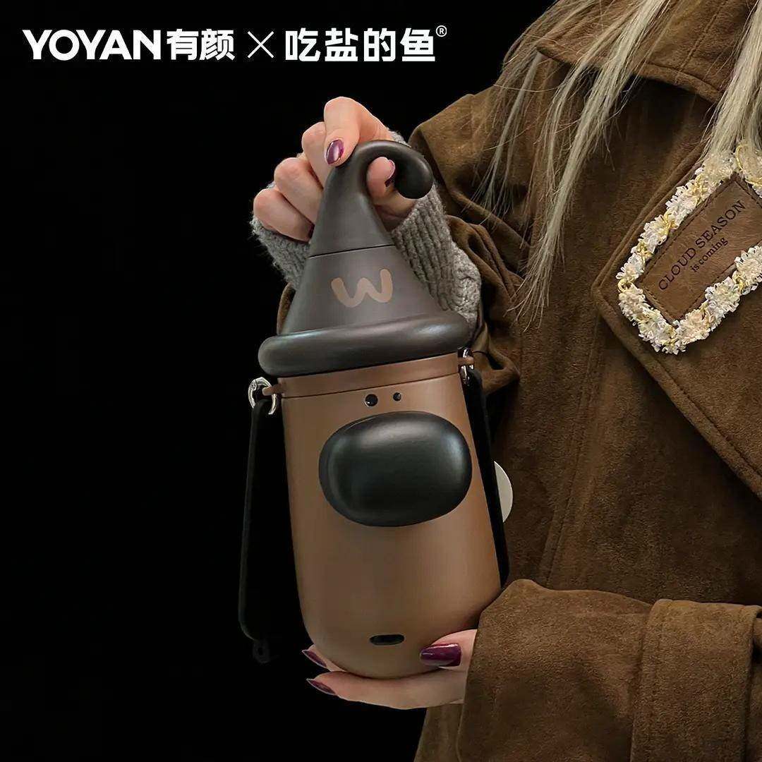 吃盐的鱼狗杯大鼻子狗有颜水杯小狗保温杯高颜值女生316可爱杯子