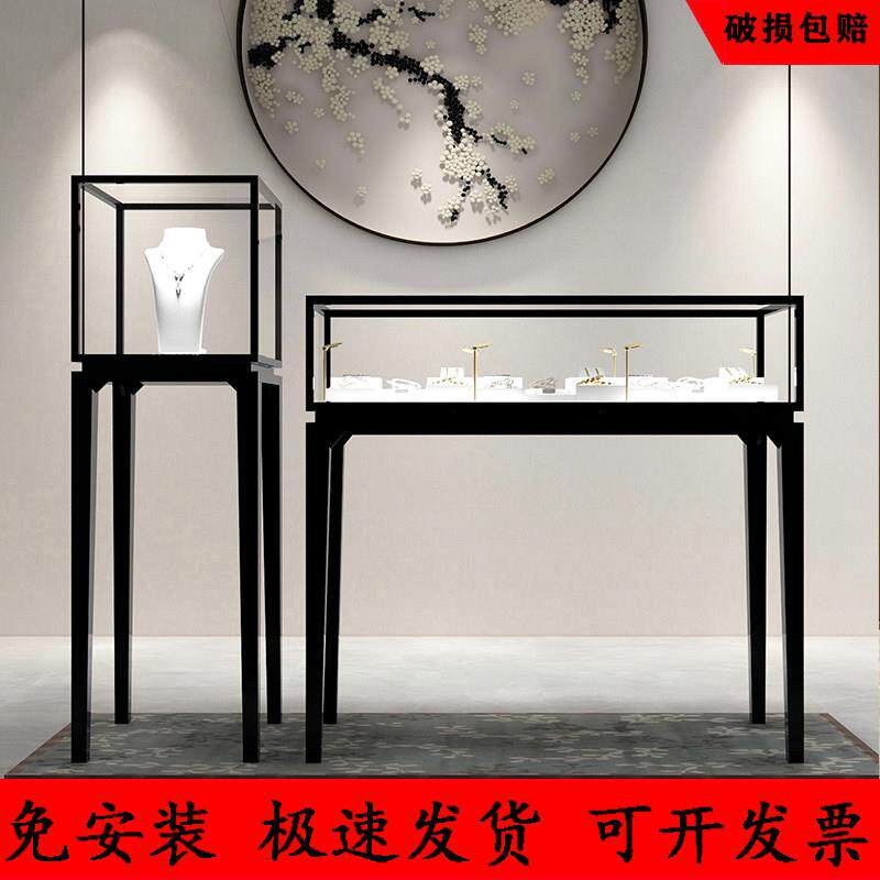 珠宝展示柜首饰柜玉器柜台奢侈品陈列架精品玻璃柜商用店铺定做