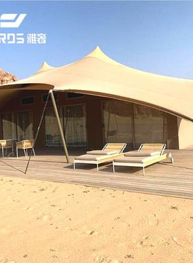 三层野结构异形奢帐篷酒店GR60大型遮致阳地天幕精露营住宿户外营