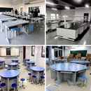 科学探究理化生铝塑实验桌六边形桌教师演示台学生物理化学试验台