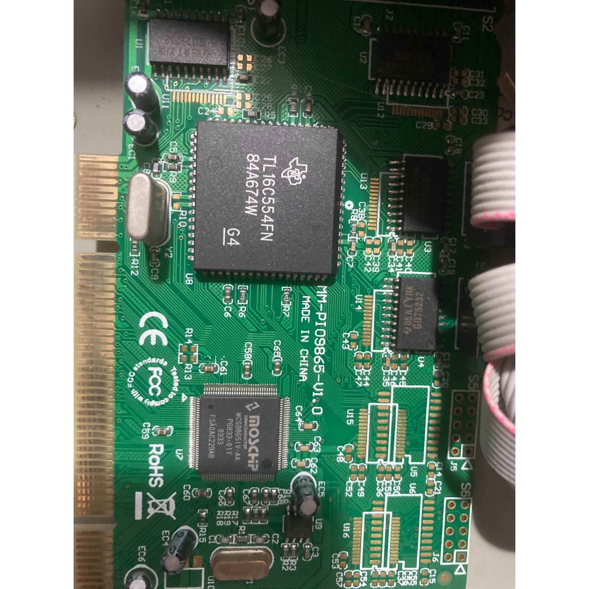 MM-PIO9865-4S PCI转COM串口卡，功能完好，议价