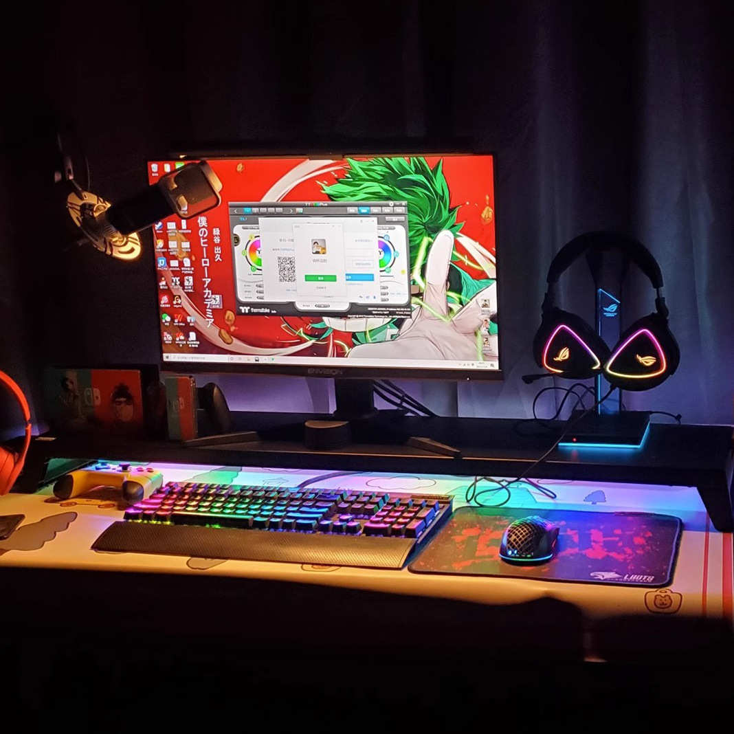 PCDOCK2代电脑显示器增高架指纹识别USB拓展坞无线充Wifi蓝牙RGB