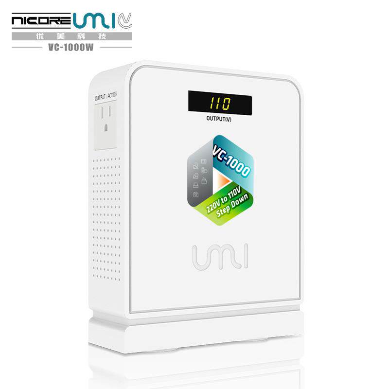 优美1000W纯铜变压器220v转110v100v防跳闸防烧机电压转换器家用