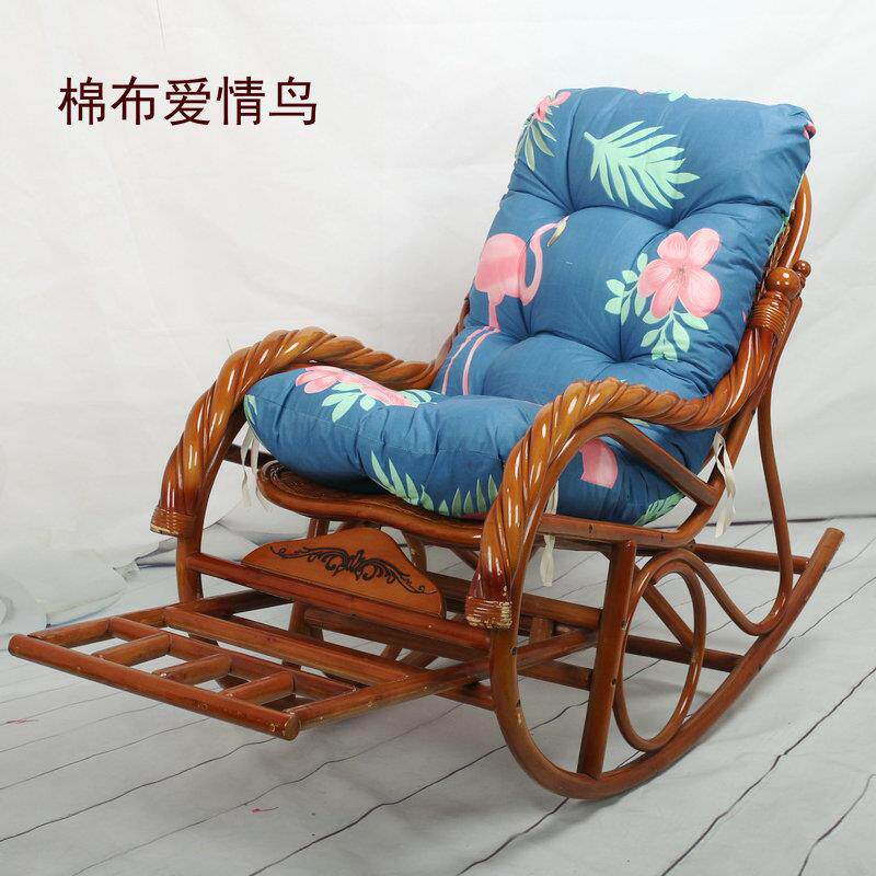 可靠拆洗摇椅垫摇摇椅椅坐垫藤椅躺椅逍遥椅座垫子背RPO垫子振尾