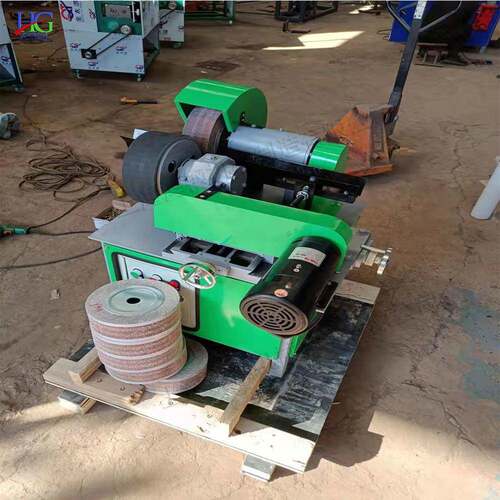 外圆钢管抛光除锈机 钢管表面处理工具 除锈拉丝研磨化皮一体机