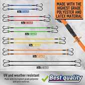 万能行李捆绑 24PC带钩环 松紧绳 弹力绳 一件起售 重型行李绳