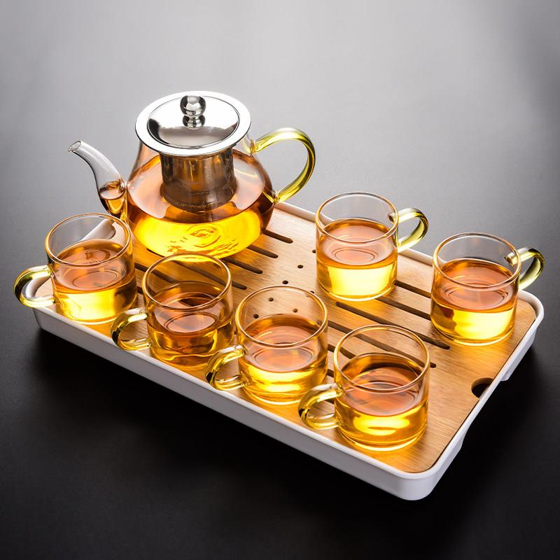 小青柑专用泡茶壶耐热玻璃茶壶家用不锈钢功夫茶具套装过滤花茶壶