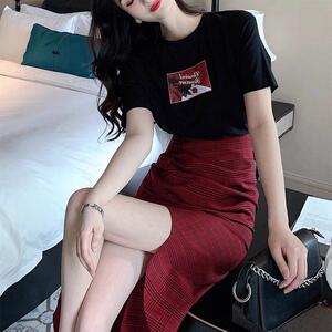 欧洲站夏季女装2026新款小众设计高级感时尚套装法式开叉裙两件套
