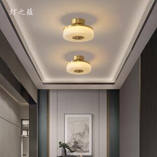 新中式走廊过道吸顶灯小国风台性玄关中衣YX-273帽阳间灯简约个全