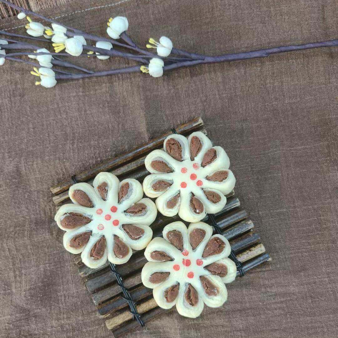 陕西渭南特产石灰窑 菊花酥(红豆沙馅)
