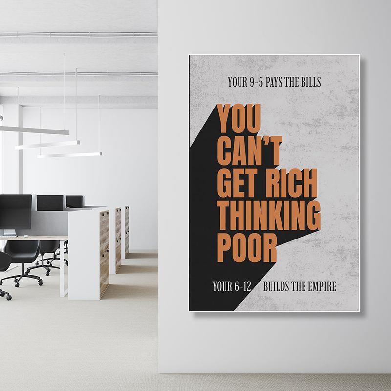 企业文化办公室装饰画公司会议室励志奋斗激励成功英语标语挂墙画