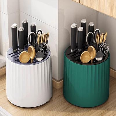 Kitchen Rotating Knife Holder and Organizer, Multifunctional