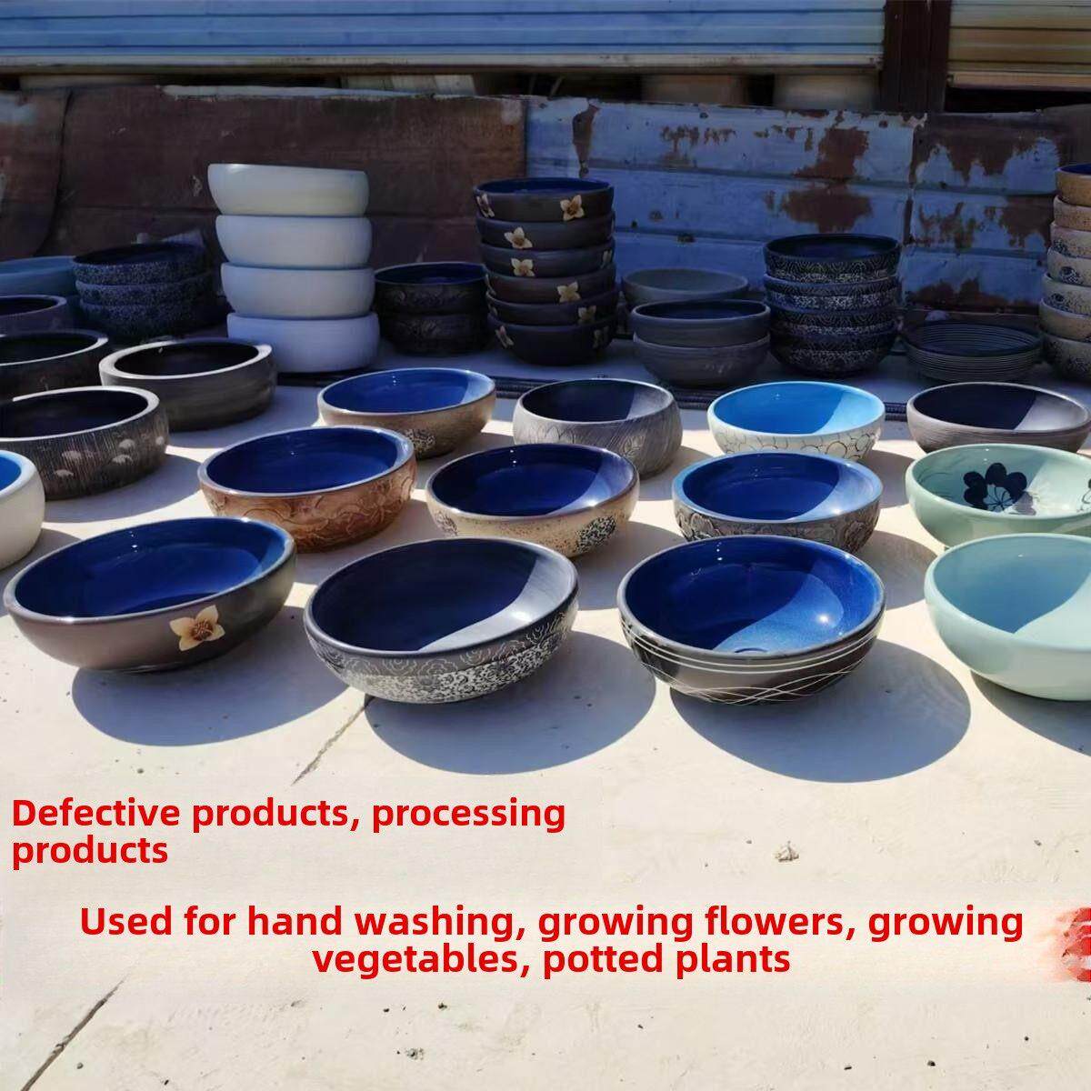 陶瓷艺术台面盆覆古面盆种菜种花陶瓷面盆(特惠价格加工)
